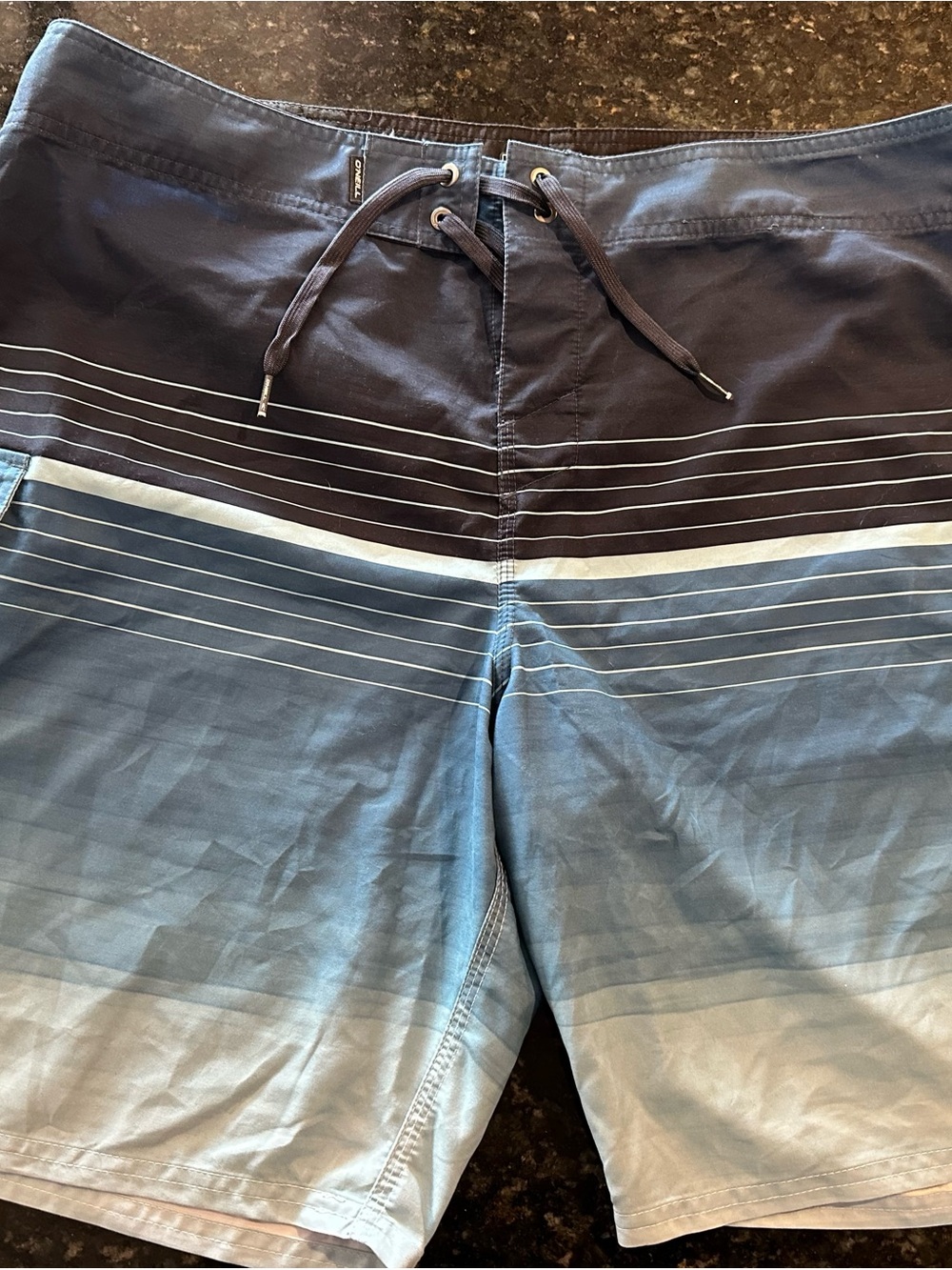 O'Neill Blue Ombre Stripe Board Shorts